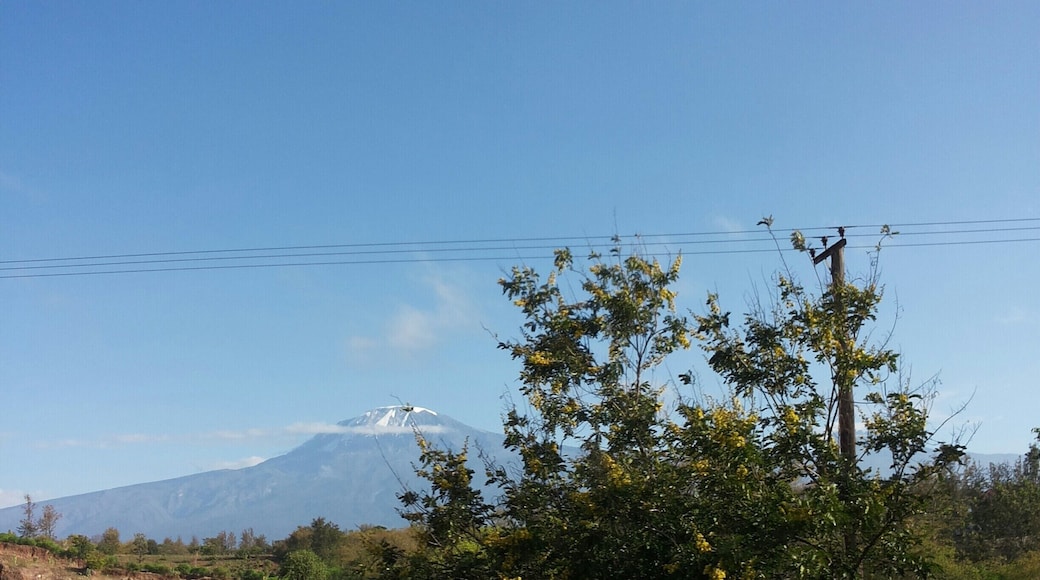 #Blue; At Moshi Kilimanjaro Tanzania, you can view the Kilimanjaro mountain.
Many tourists are welcomed here its beautiful place.