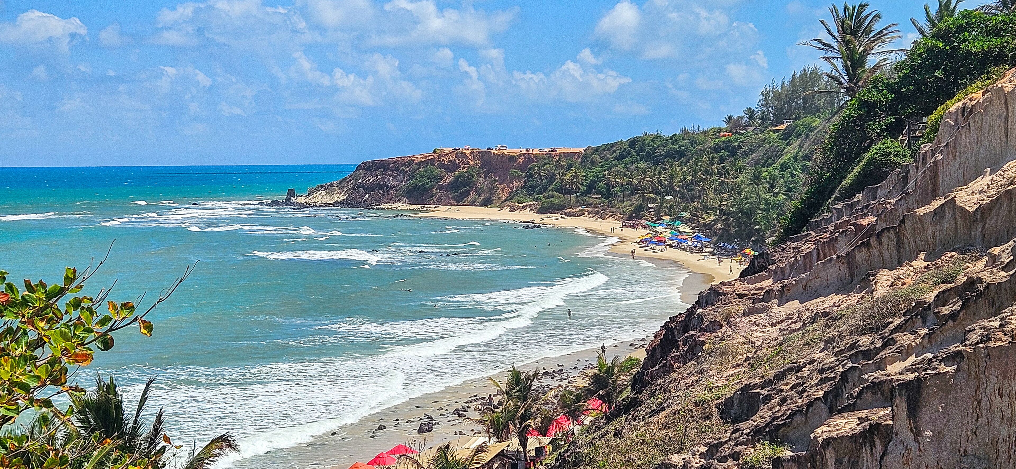 view from the beach praia do amor, tibau do sul, rio Grande do norte, brasil
