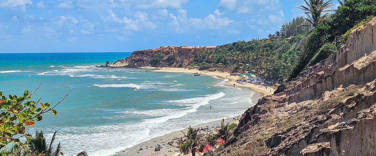 view from the beach praia do amor, tibau do sul, rio Grande do norte, brasil