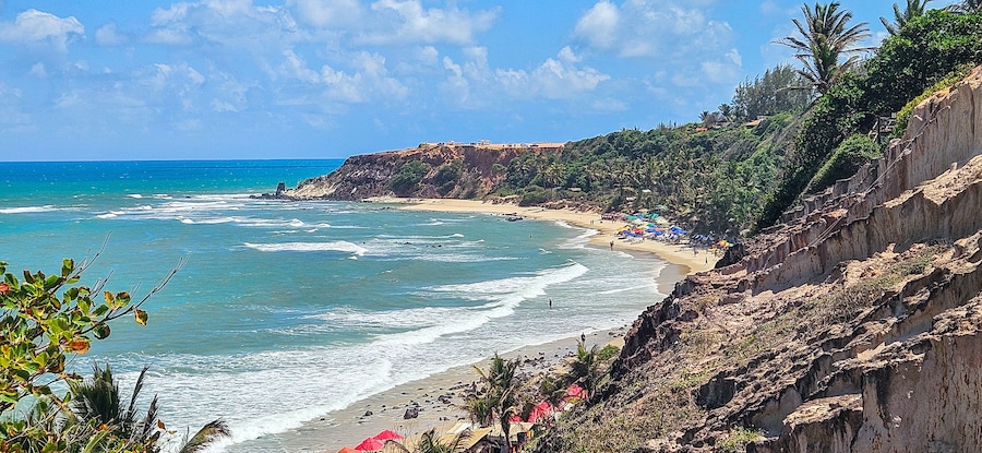 view from the beach praia do amor, tibau do sul, rio Grande do norte, brasil