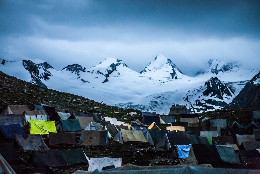 Amarnath yatra: Trek on a pilgrimage
We chose the historic longer route, from Pahalgam, retracing the steps of Shiva and Parvati. This is a 45 km trek, we reached the holy cave on the third day. The first 15 km is just a drive to Chandanwari. The trek begins only at Chandanwari.
http://sandeepachetan.com/amarnath-yatra-on-foot-pahalgam/