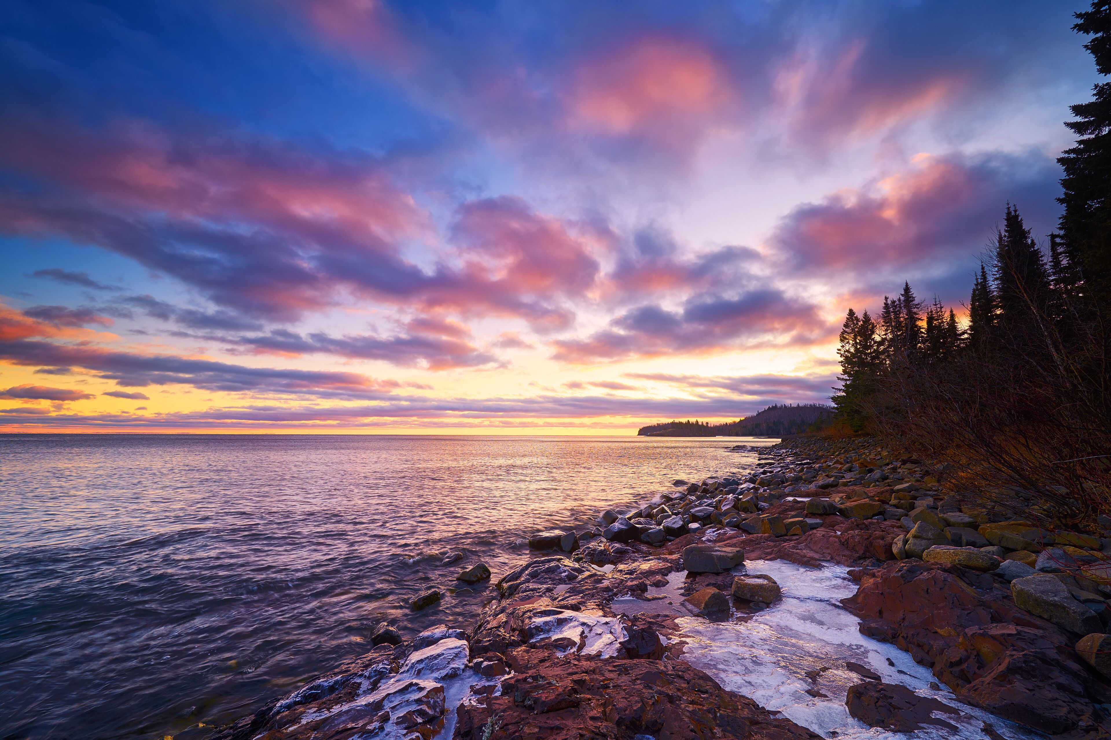 Sunset Lake Superior