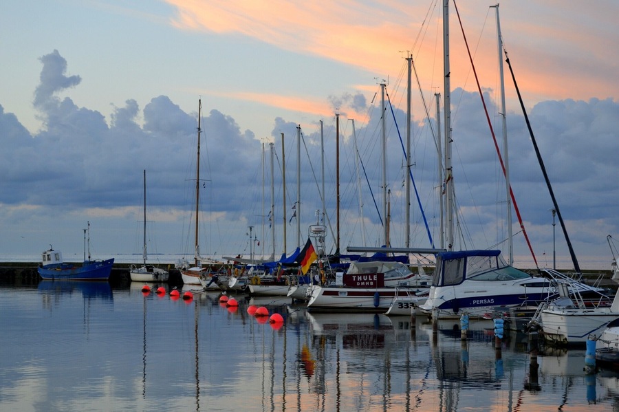 Calm and tranquility. Early morning in Nida