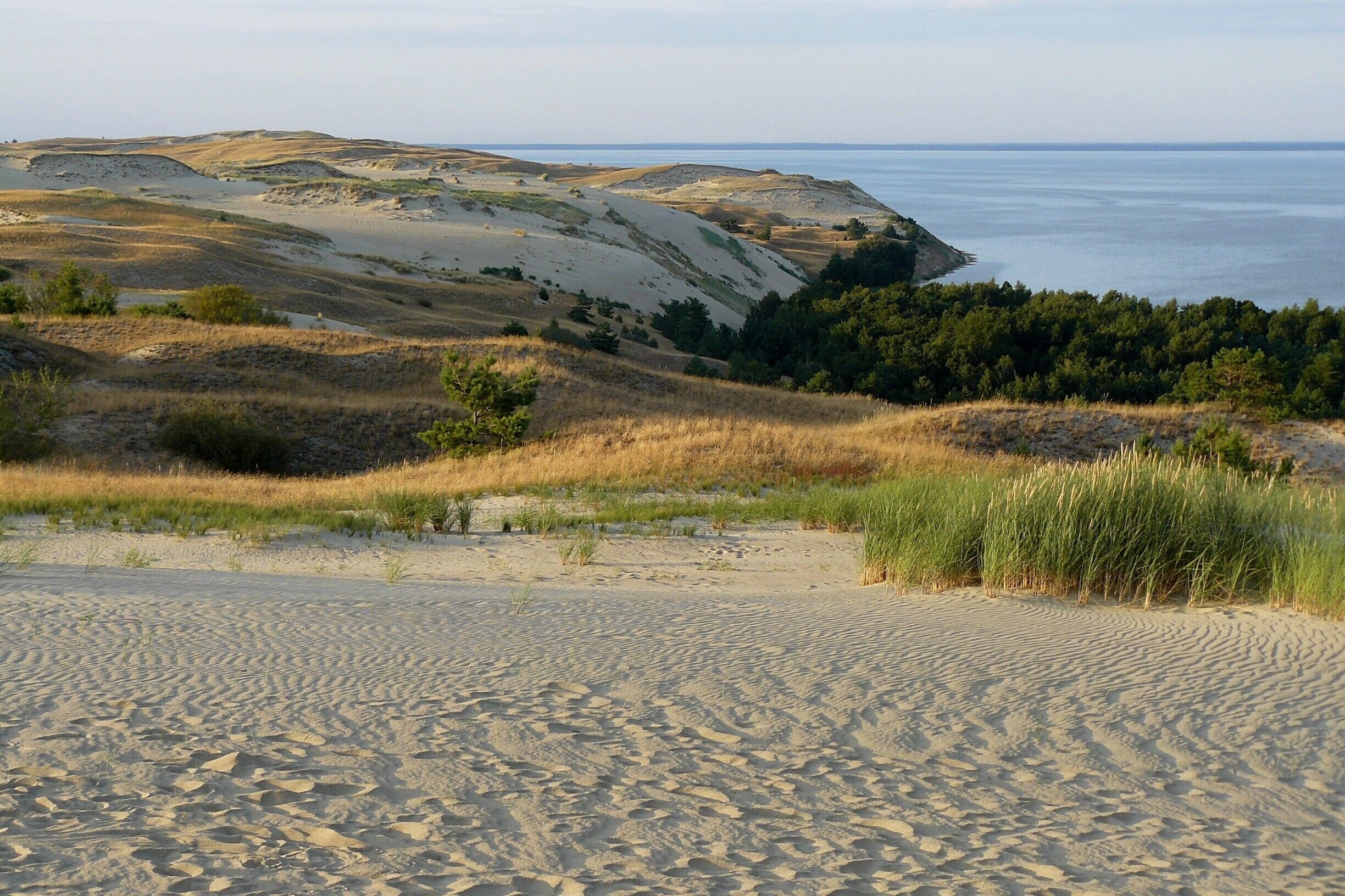 The Curonian Spit (also called Neringa) is a UNESCO World Heritage Site. One of the most beautiful places in it is the Nagliai nature reserve (between Pervalka and Juodkrante), known for the “Dead Dunes”.