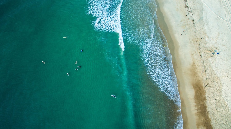 Beach from the sky - Seignosse - France, Shutterstock ID 676631260, Purchase Order: -