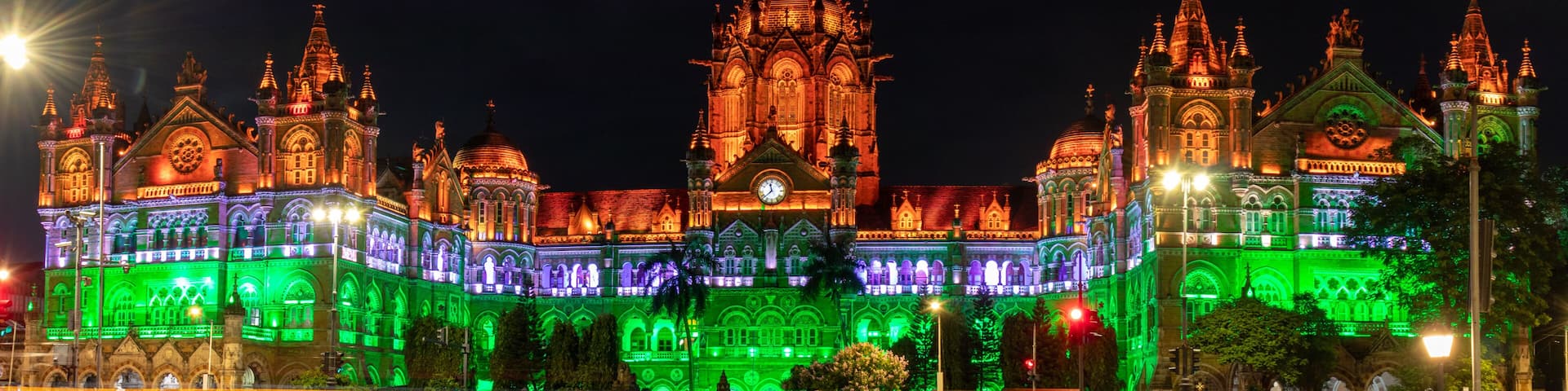 Chhatrapati Shivaji Maharaj Terminus on Independence Day, CSMT Mumbai
