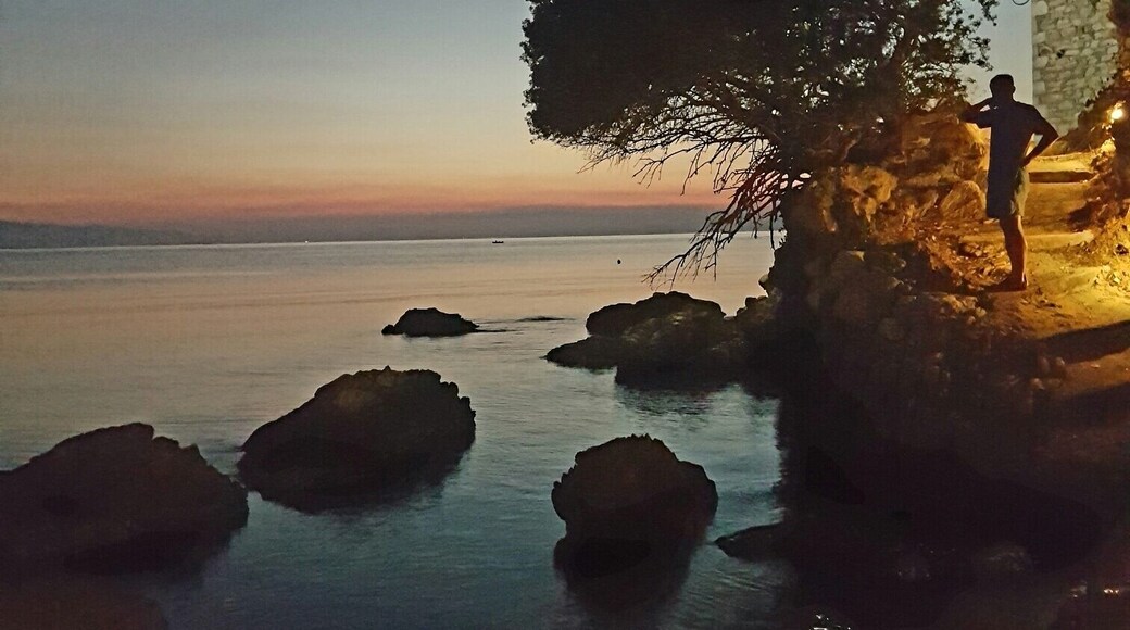 Beautiful sunset in Greece