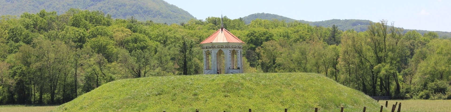 The Nacoochee Indian Mound in the Sautéed Valley of White County, GA.