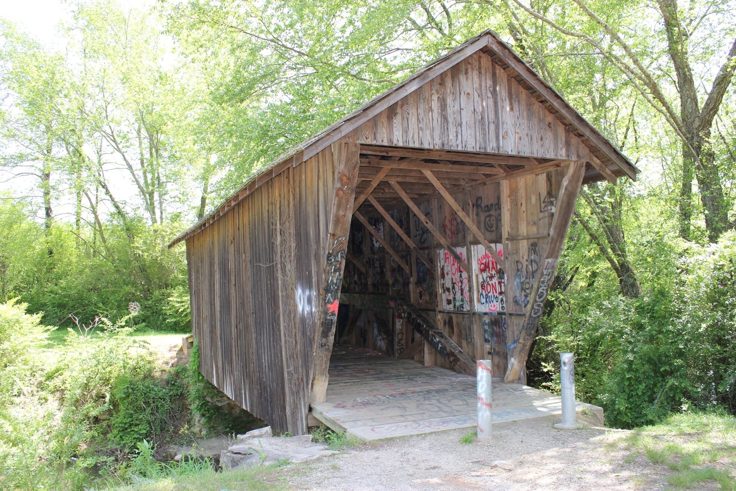 The Stovall Mill Covered Bridge is the smallest covered bridge in Georgia.  It was built in 1895 and was in use until 1959.  