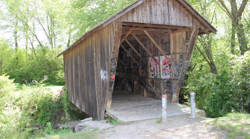 The Stovall Mill Covered Bridge is the smallest covered bridge in Georgia. It was built in 1895 and was in use until 1959.