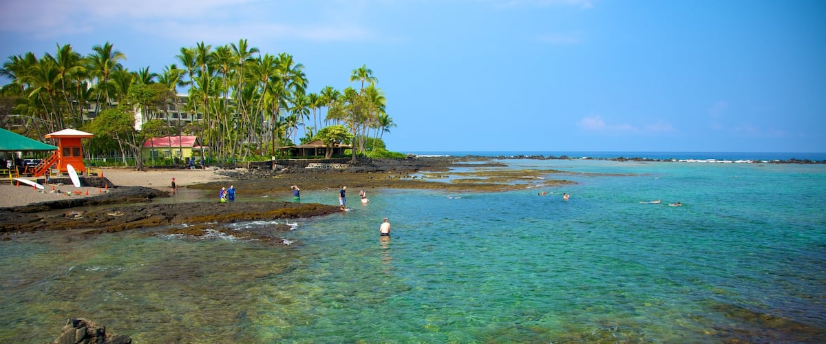 Kahalu\'u Beach Park which includes general coastal views and tropical scenes
