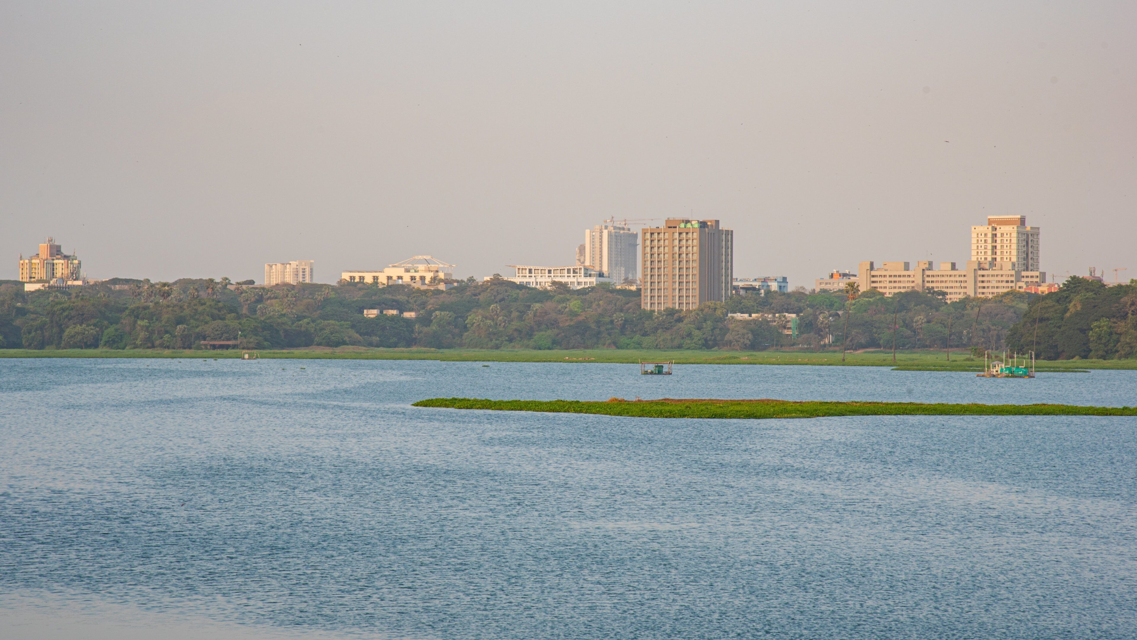 Powai Lake which includes a river or creek