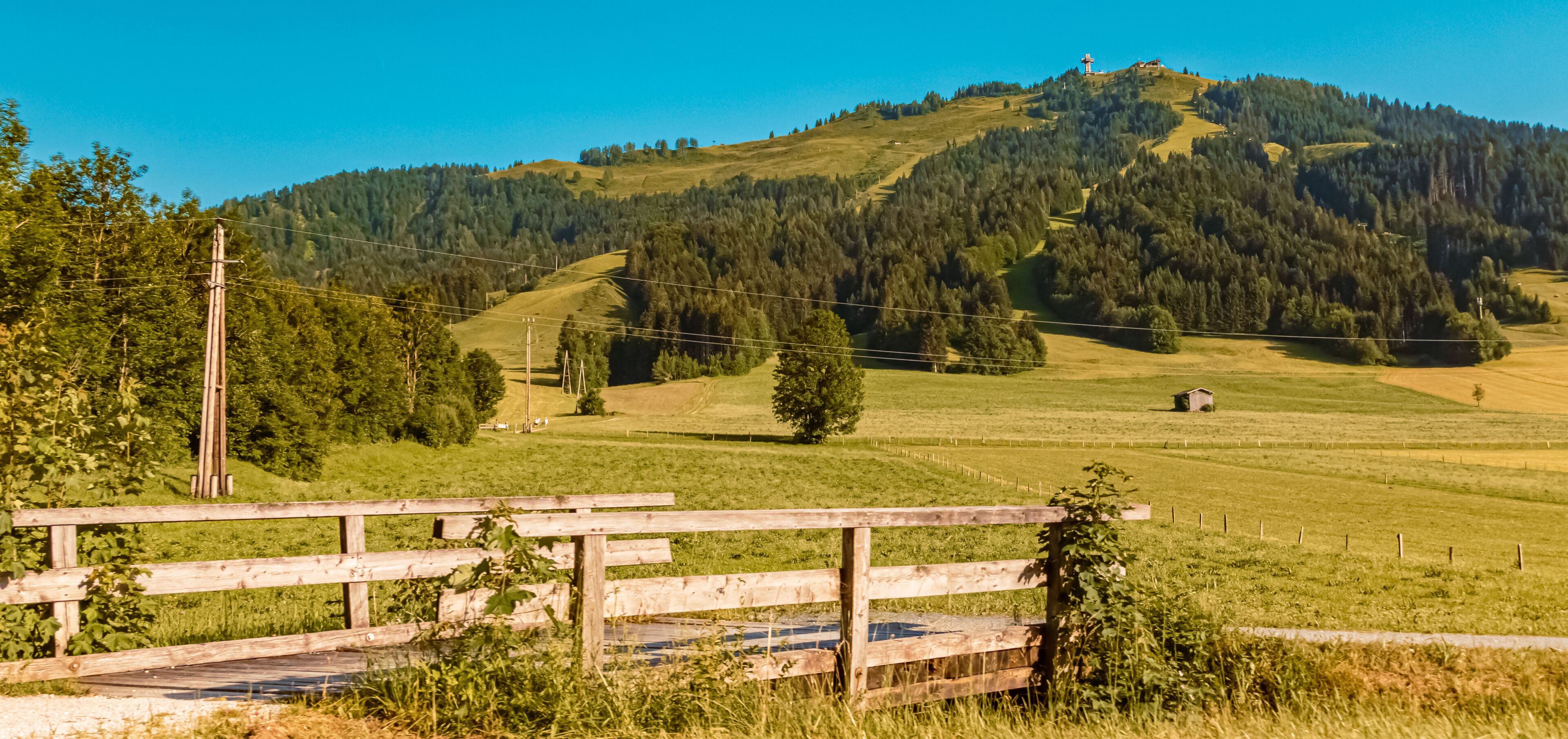 Beautiful alpine summer view near Sankt Jakob in Haus, Tyrol, Austria