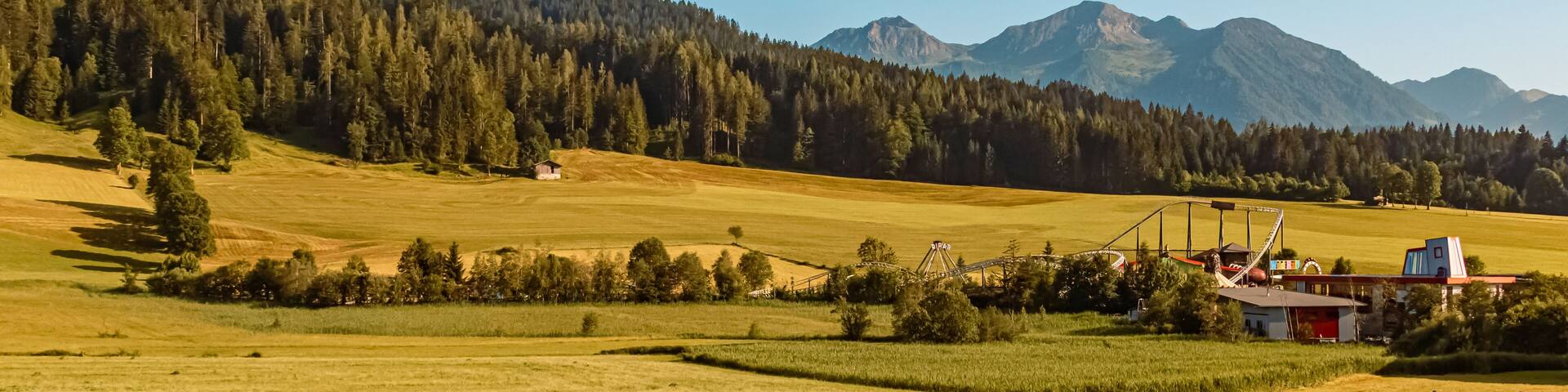 Beautiful alpine summer view near Sankt Jakob in Haus, Tyrol, Austria