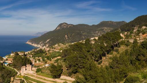 Panorama of the west coast of Mallorca