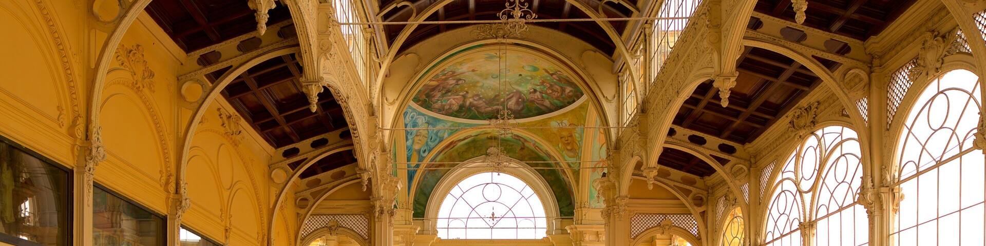 Spa Colonnade which includes heritage elements, interior views and heritage architecture