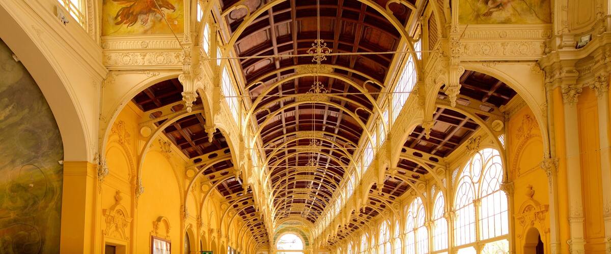 Spa Colonnade som viser kulturarvsgenstande, historiske bygningsværker og interiør