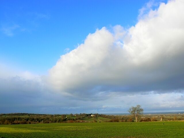 Hannington Hall, Hannington, Swindon (3) Hannington Hall is at the centre of the skyline. I haven't visited the property but I am told it has beautiful views over the Thames valley to Gloucestershire.