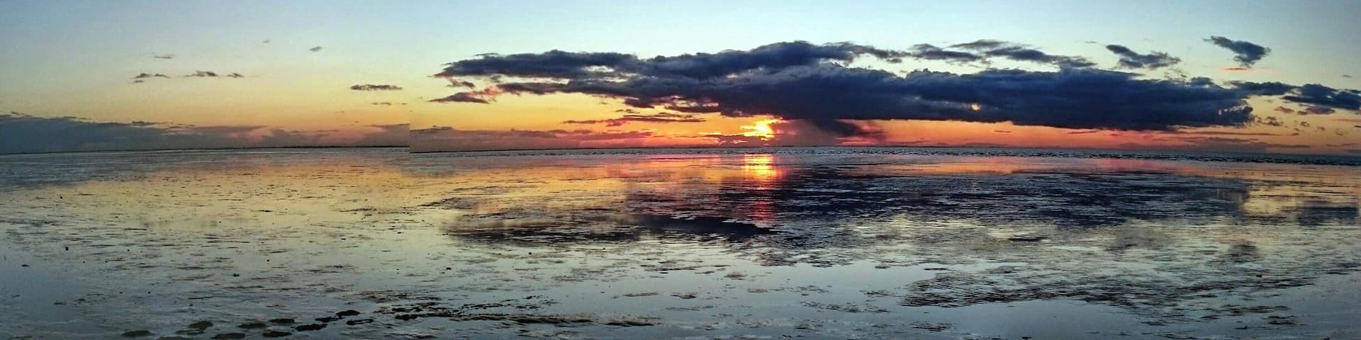 Sunset at Snettisham Beach on the beautiful North Norfolk coast