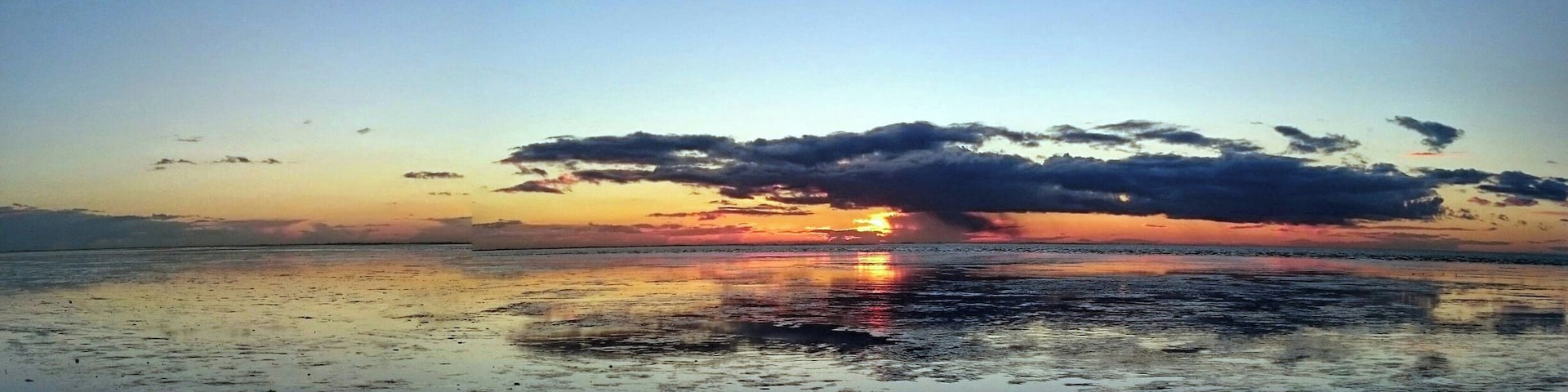 Sunset at Snettisham Beach on the beautiful North Norfolk coast