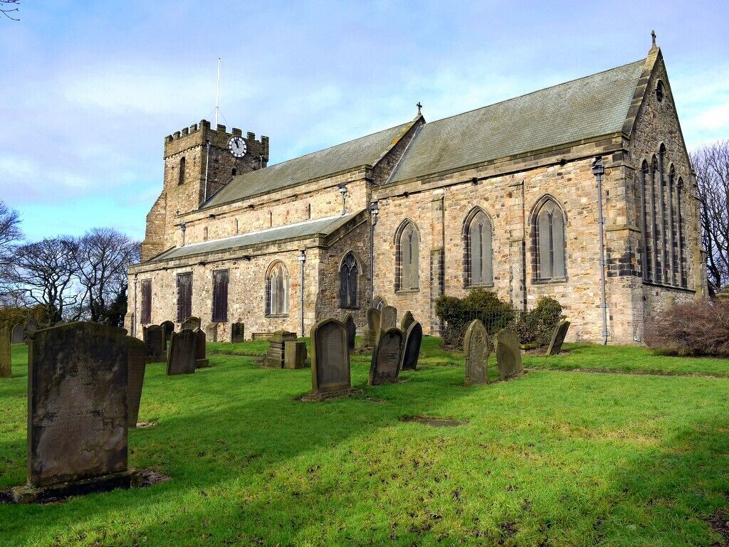 St Mary the Virgin, Parish Church of Easington The south aspect. The church tower is the earliest part of the building, dating from the mid C12. It is a prominent landmark from the sea and in pre-GPS days was an important navigation aid for progress along the Durham coast.