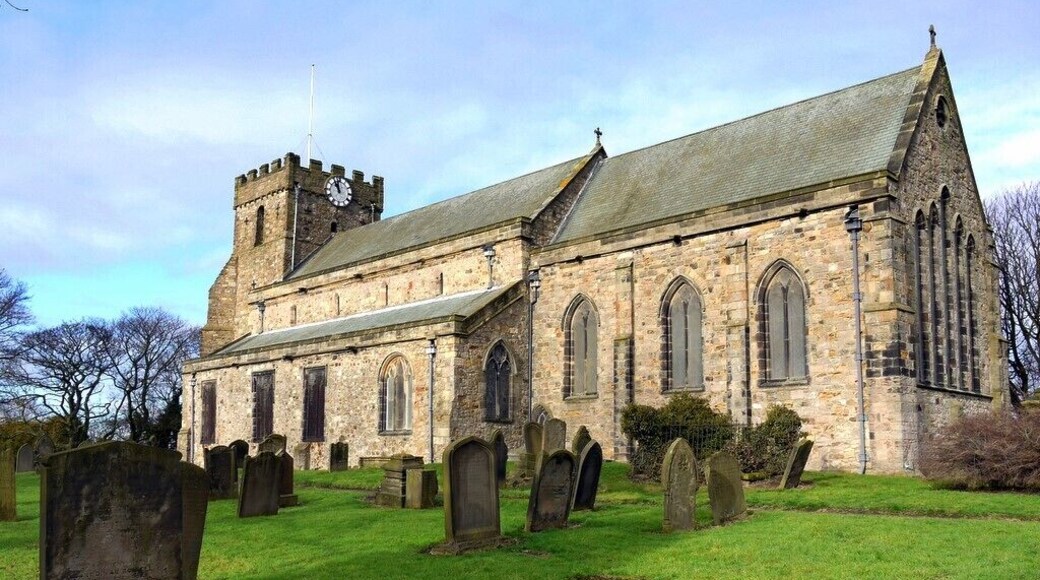 St Mary the Virgin, Parish Church of Easington The south aspect. The church tower is the earliest part of the building, dating from the mid C12. It is a prominent landmark from the sea and in pre-GPS days was an important navigation aid for progress along the Durham coast.