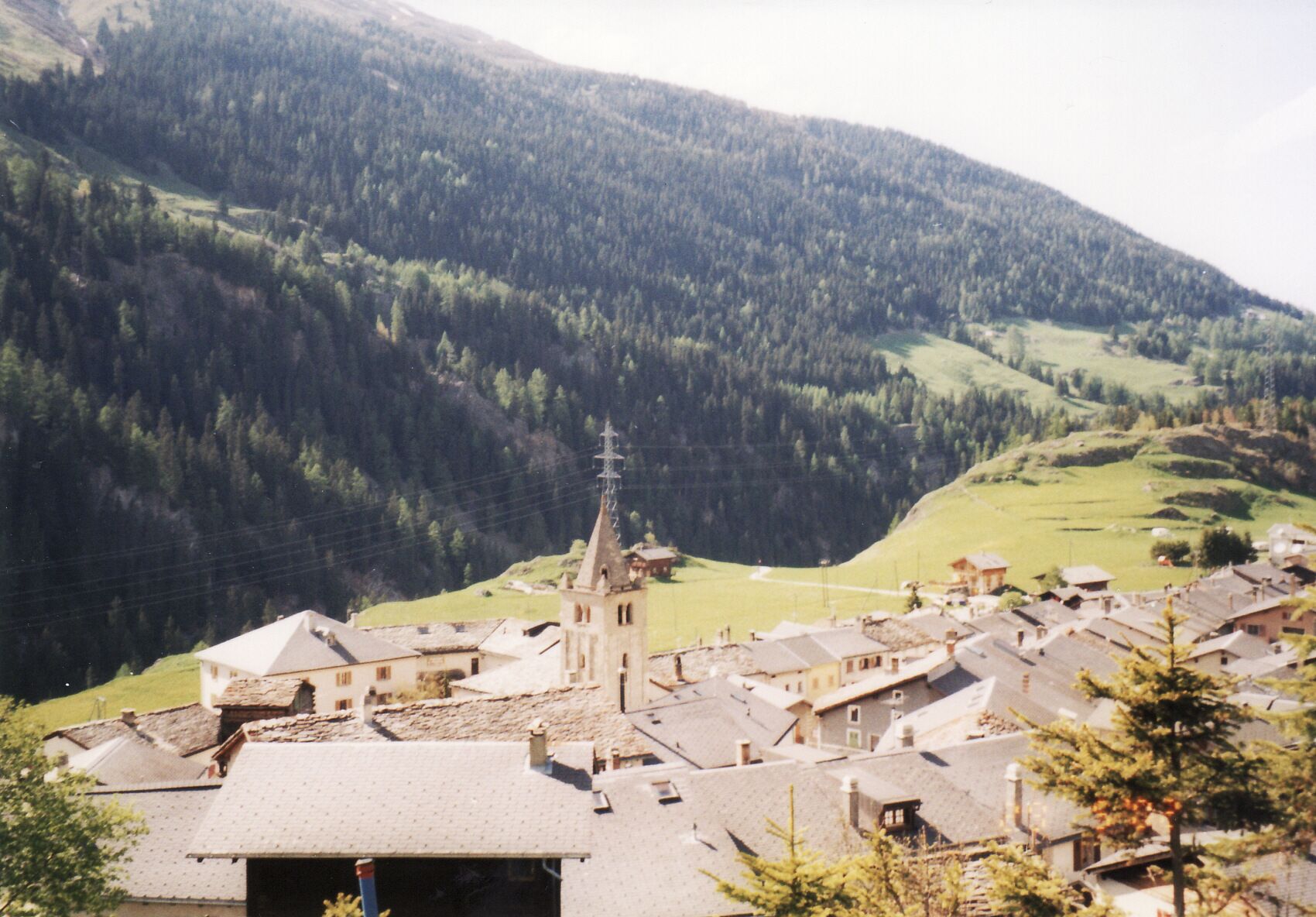 Coming through the Gran San Bernardo Tunnel from Aosta to Valais, Switzerland