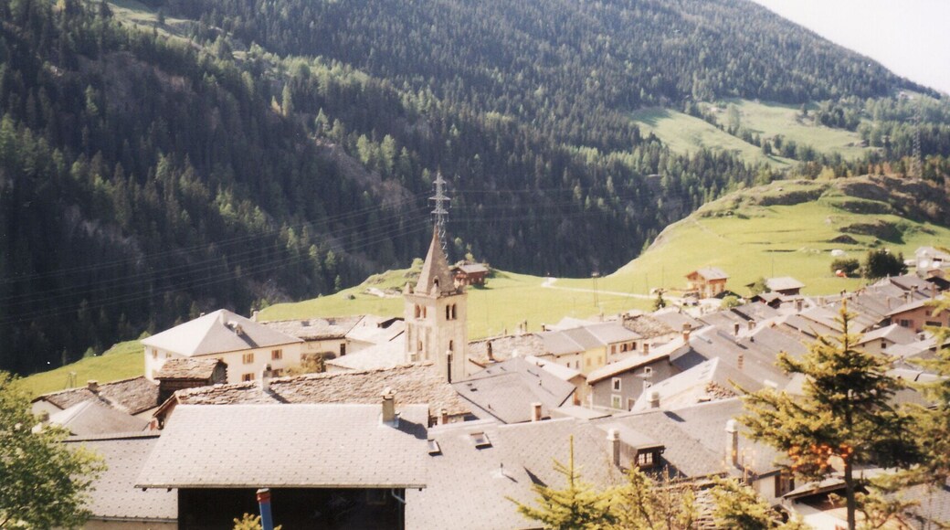 Coming through the Gran San Bernardo Tunnel from Aosta to Valais, Switzerland
