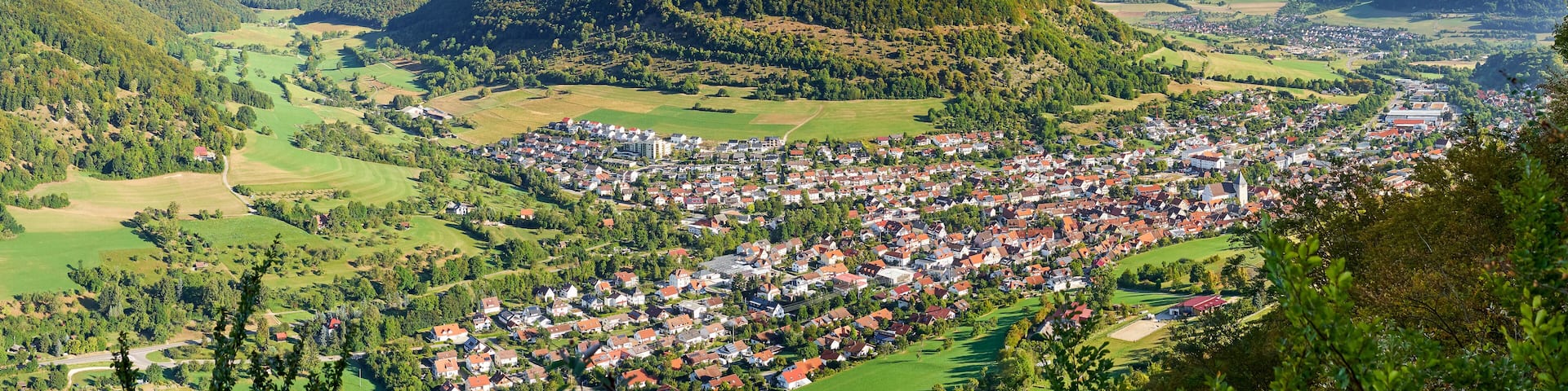 Blick auf Deggingen (Schwäbische Alb)