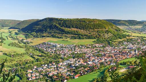 Blick auf Deggingen (Schwäbische Alb)