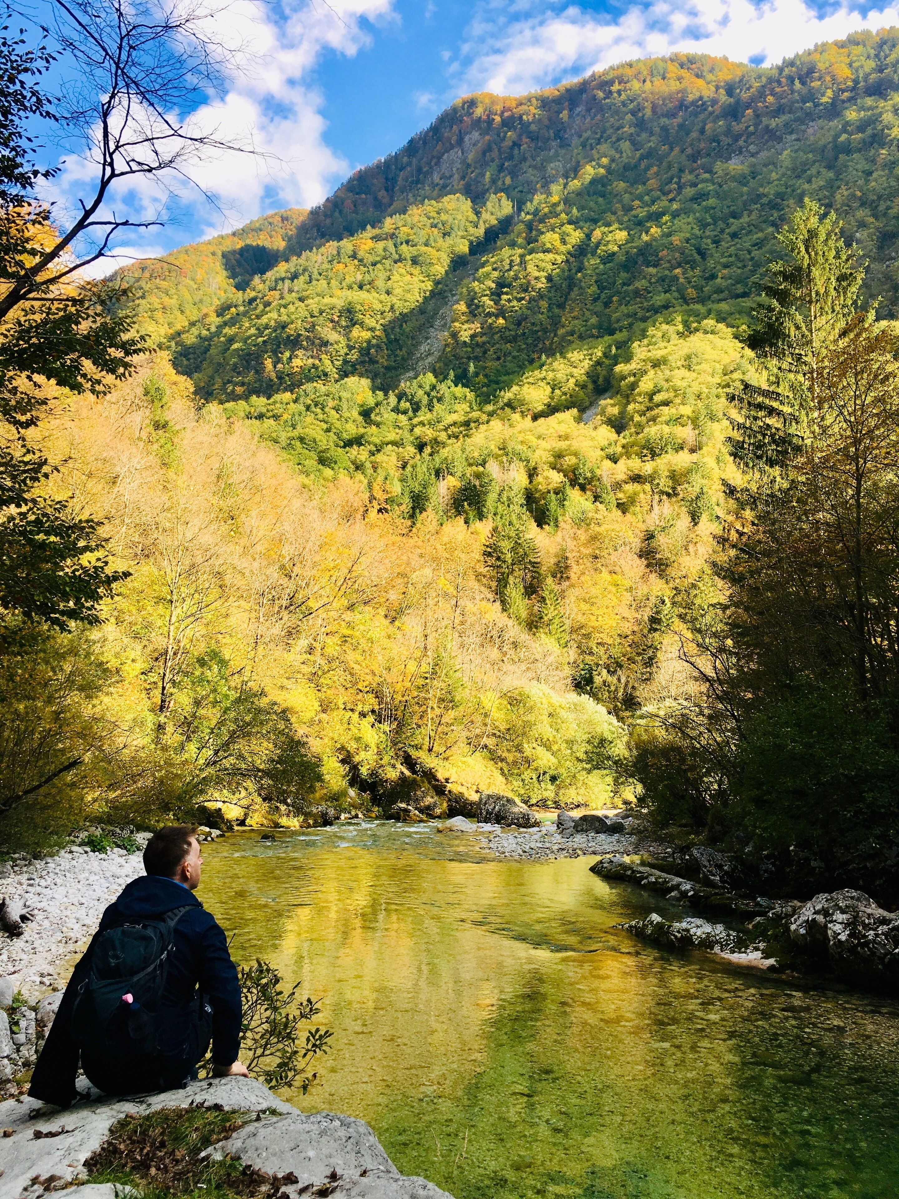 Bovec hiking trail, October colours