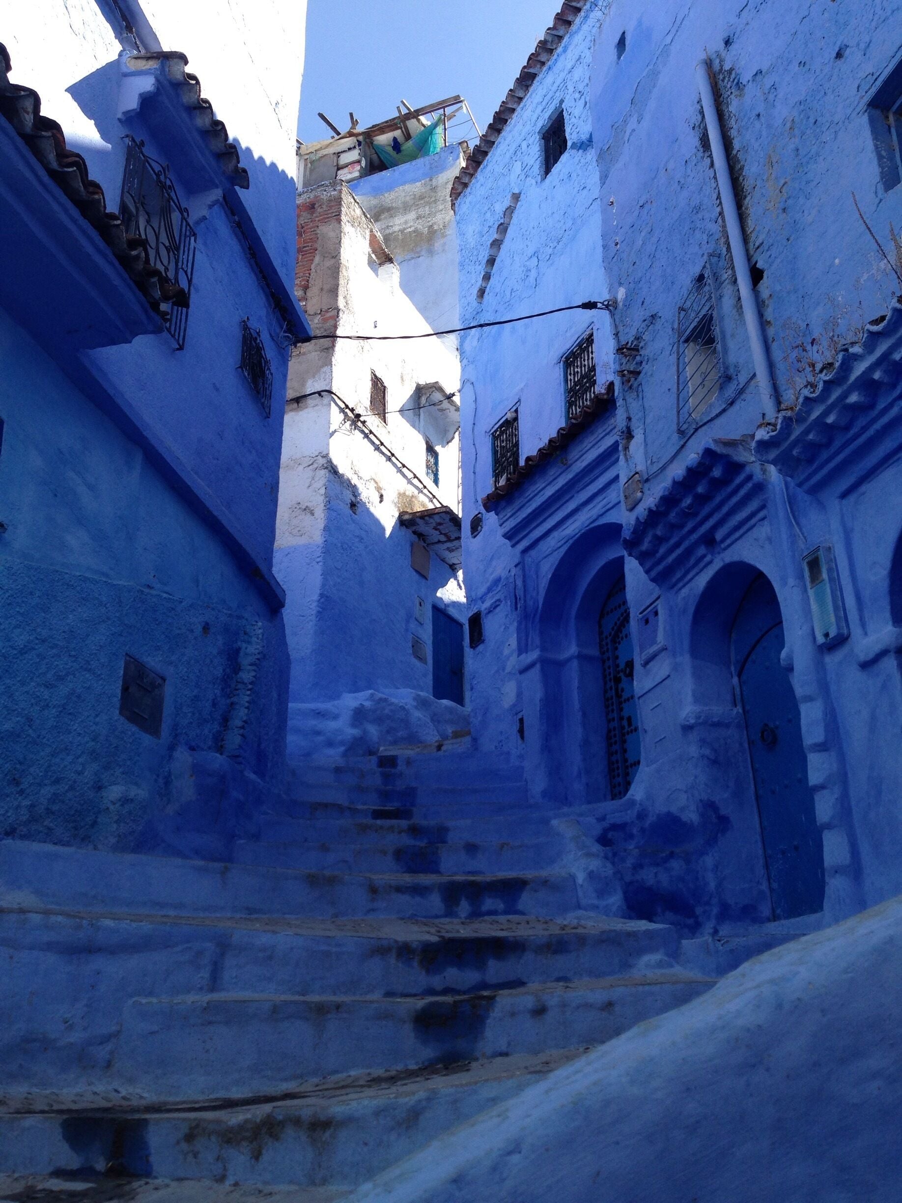 Known as the 'blue city' for obvious reason! An amazing place to visit - worth spending a couple of days there. We stayed at Dar Echchaouen which was outside the medina, and a real oasis from the heat!