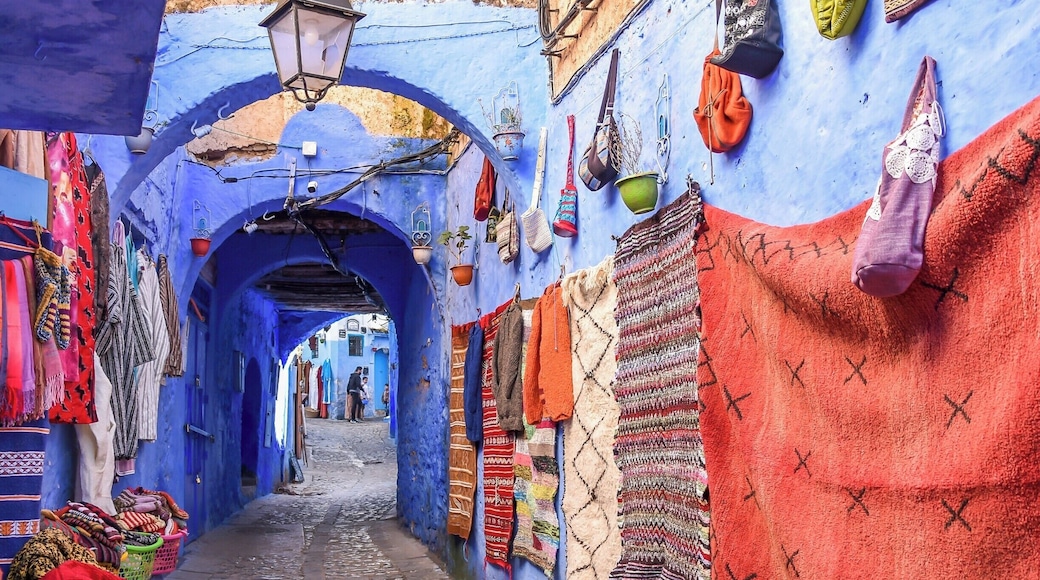 Medina - Chefchaouen, Morocco
It is known for the blue washed walls and doorways in the old city. Narrow alleys, cobbled walkways, stairs up and down, leading in all directions.
Chefchaouen's powder blue buildings mirror the cloudless Moroccan sky - but religious rather than stylistic reasons are behind the design choice. Jewish teachings suggest that by dyeing thread with tekhelel (an ancient natural dye) and weaving it into prayer shawls, people would be reminded of God's power. The tradition lives on in the regularly repainted blue buildings.
The walls are adorned with carpets, purses, blankets, paintings and much more. It was quite an adventure to get lost in the tiny lanes and alleys and discover the many berber shops and products.
#FindingtheUniverse