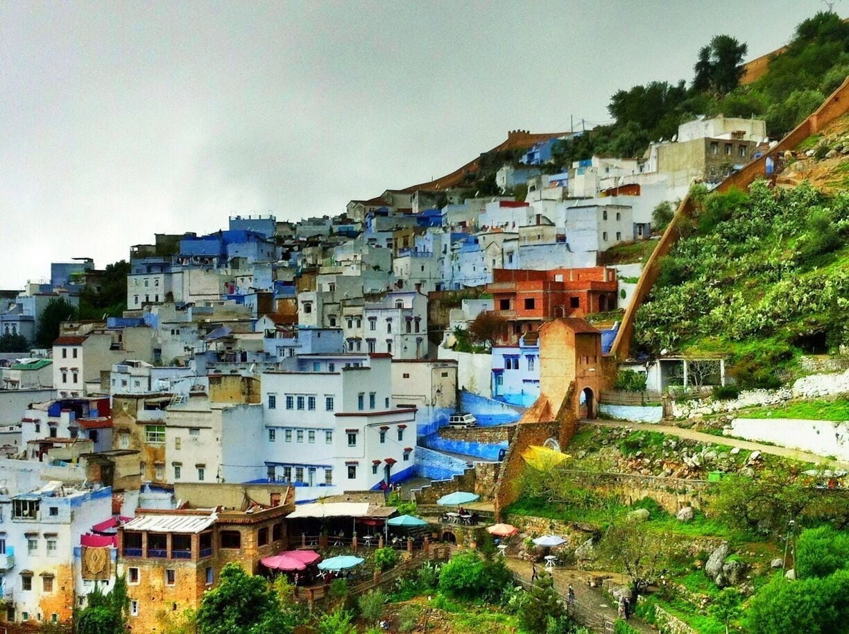 #TroveOn

Chefchaouen is truly one of the most colorful towns I have ever had the pleasure of exploring. While our visit was marred by consistent light rains, it didn't stop us from wandering the cobblestone streets and taking in all of the vibrant, polychrome buildings, and seemingly blue-dipped doors, roofs, staircases, and window frames. 

#architecture
