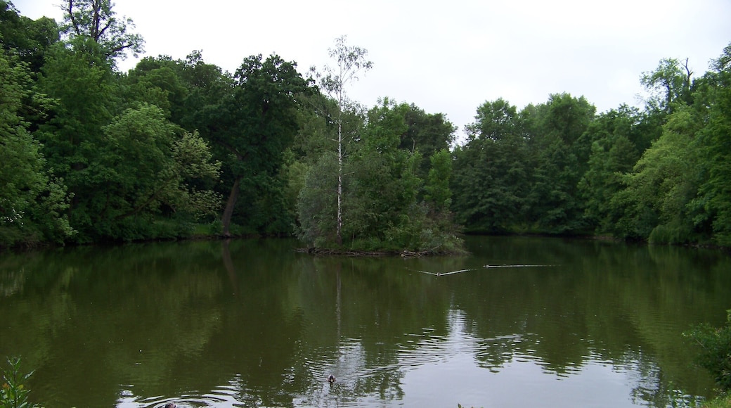 Teplice, Teplice District, Ústí nad Labem Region, Czech Republic. Castle garden, the Lower Pond.