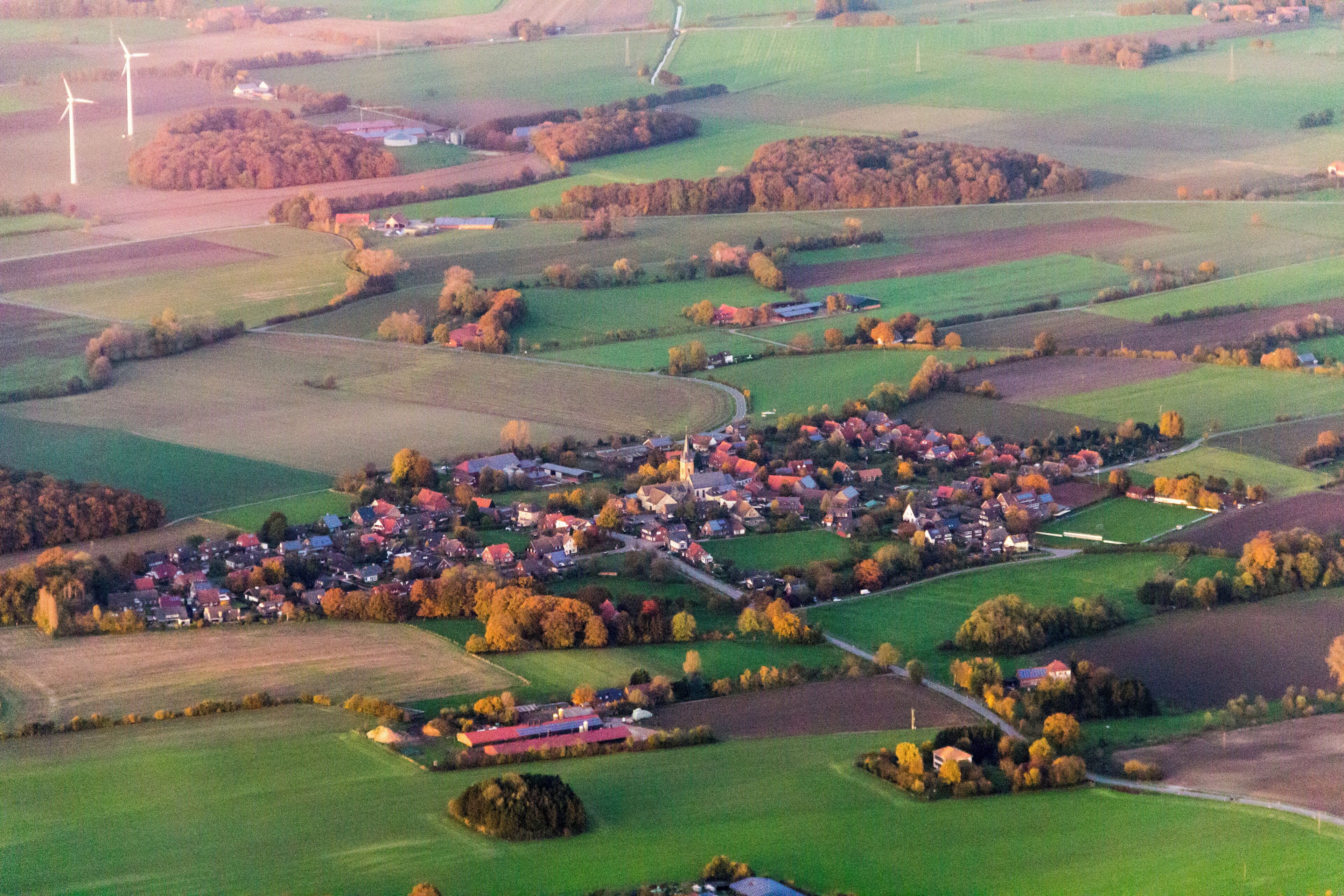 Note: The photo was taken from an airplane and was photographed through glass.