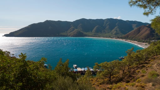 Panoramic view of Adrasan coast. A quiet holiday town on the Mediterranean coast of Turkey. Kumluca district, Antalya city, Turkey country