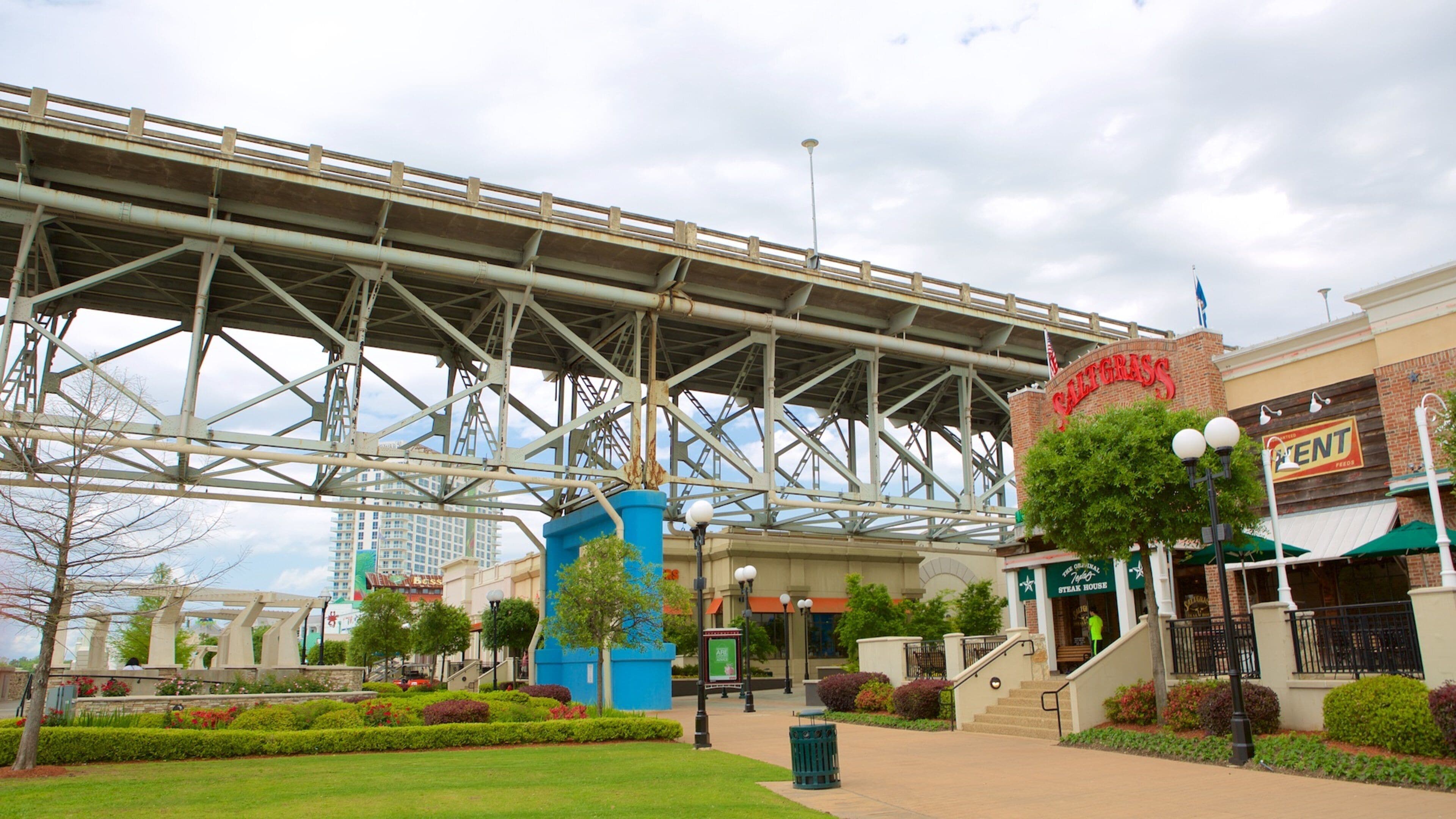 Louisiana Boardwalk featuring a park