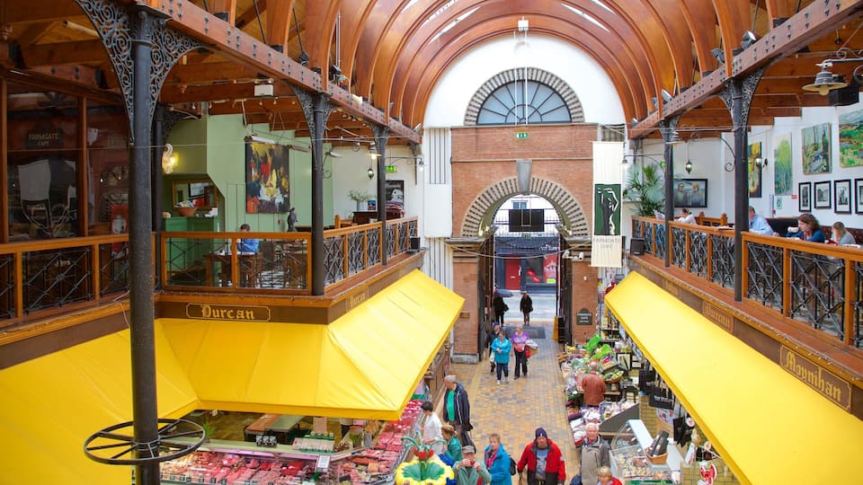 English Market showing food, interior views and markets