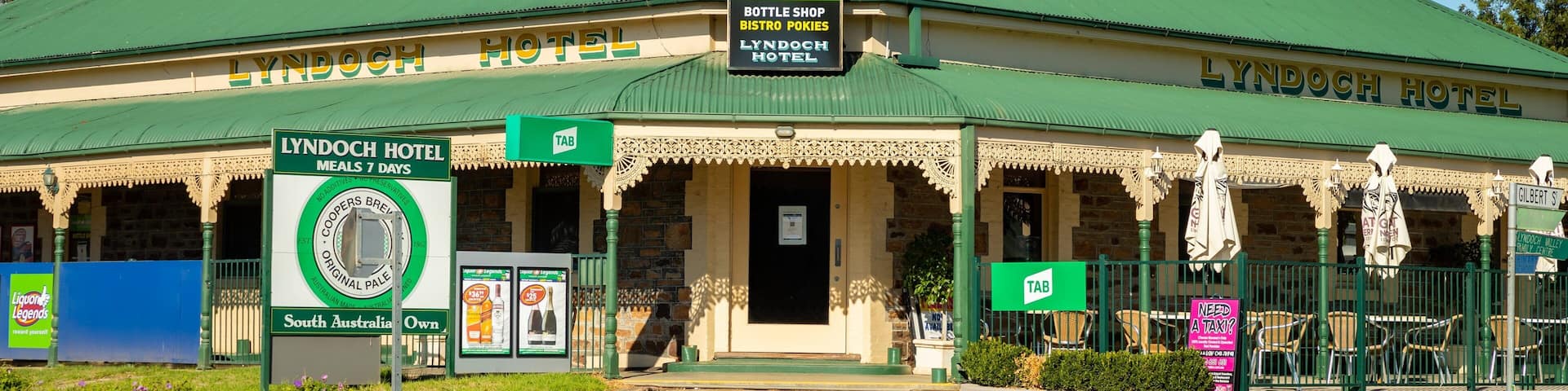 Lyndoch which includes a small town or village