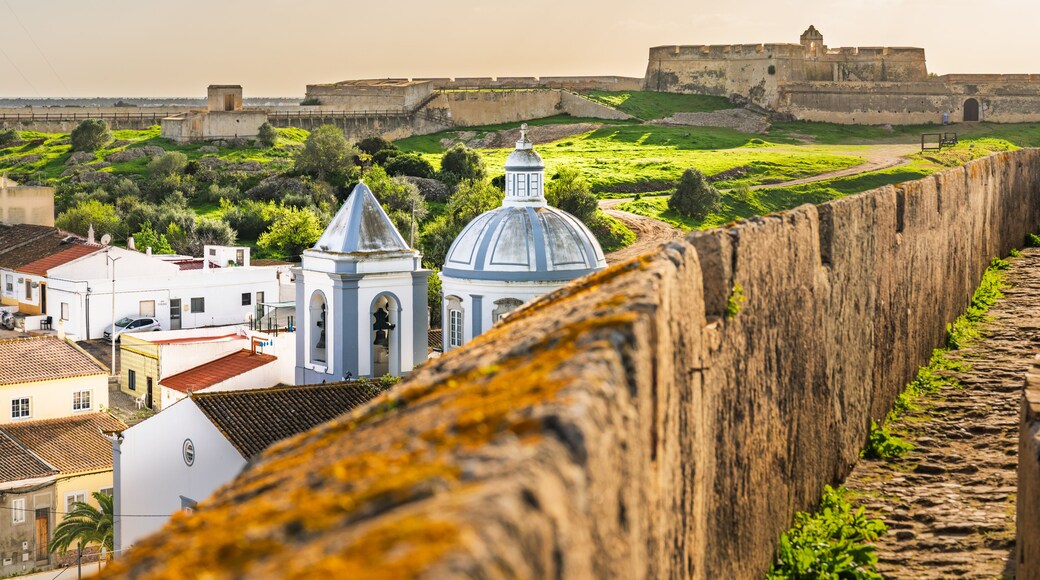 Castro Marim fortress overlooking historic town