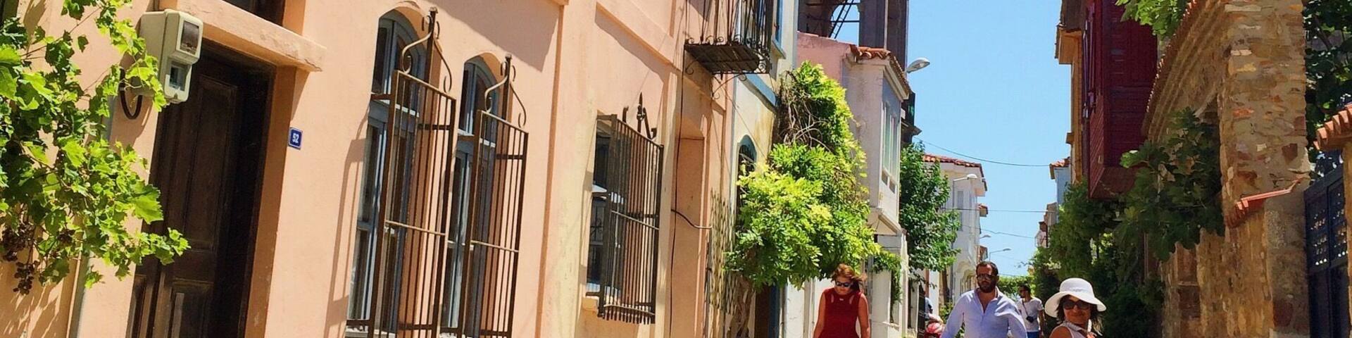 Bozcaada is a typical aegean island where you can see greek traces. There is an old church which also you can see in the picture. Houses at these narrow streets are so nice with colorful flowers in their balconies. Restaurants, shops are also very pleasing. The island is famous by its wines and you can find many home made jams that are sold by the peasants at the streets. One should spend a night and dine at the island because the ambiance at night is beautiful.The clear blue water is very cold, coves are more preferrable.Bozcaada is a quick and easy getaway from big cities( like istanbul) which overwhelm at summertimes.