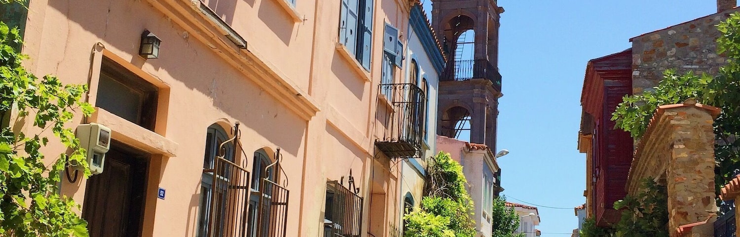 Bozcaada is a typical aegean island where you can see greek traces. There is an old church which also you can see in the picture. Houses at these narrow streets are so nice with colorful flowers in their balconies. Restaurants, shops are also very pleasing. The island is famous by its wines and you can find many home made jams that are sold by the peasants at the streets. One should spend a night and dine at the island because the ambiance at night is beautiful.The clear blue water is very cold, coves are more preferrable.Bozcaada is a quick and easy getaway from big cities( like istanbul) which overwhelm at summertimes.
