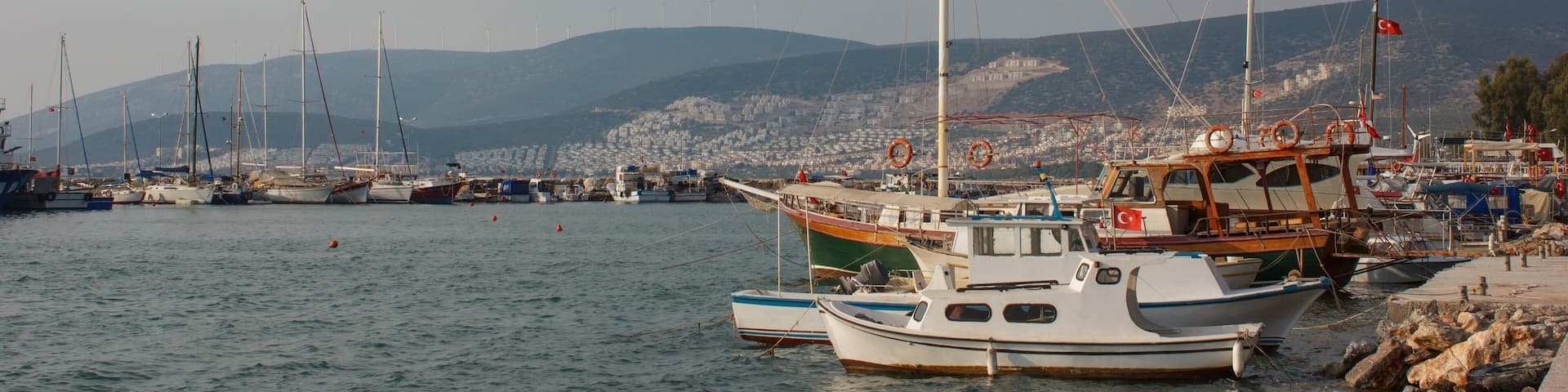 boats in Akbuk, Turkey