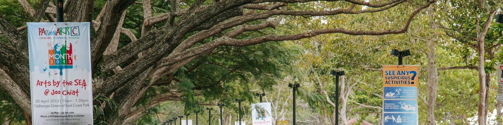 East Coast Park which includes cycling and a park