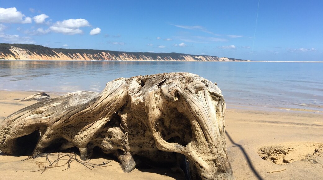 The view towards rainbow beach in Queensland Australia