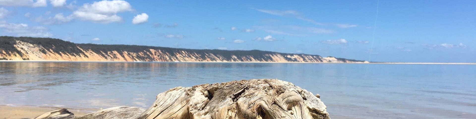 The view towards rainbow beach in Queensland Australia