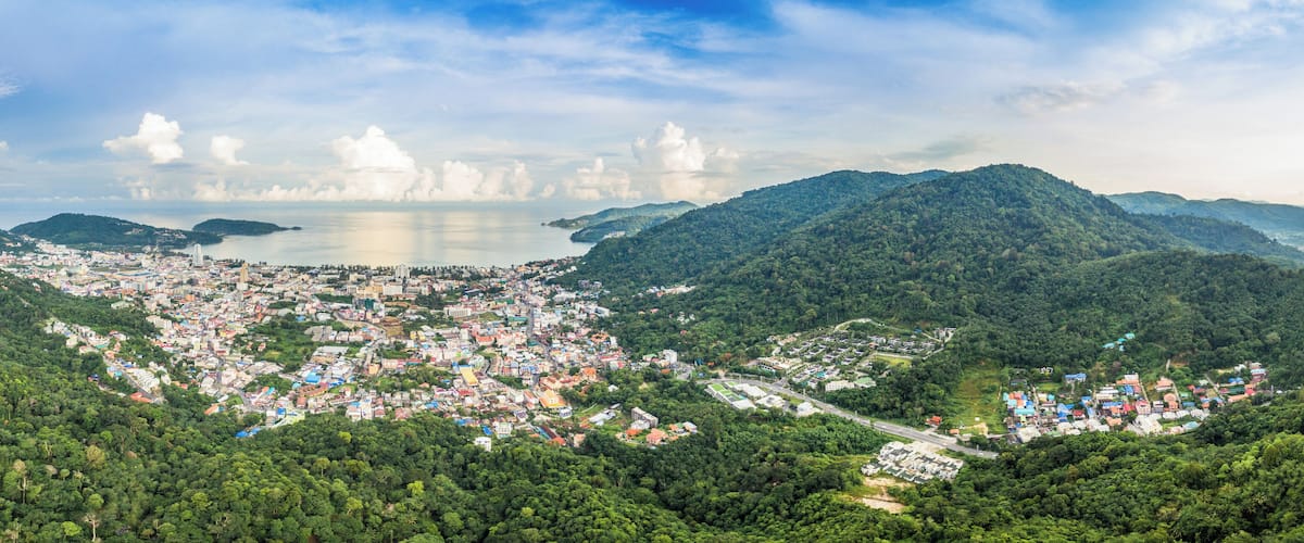 aerial photography at Patong beach
