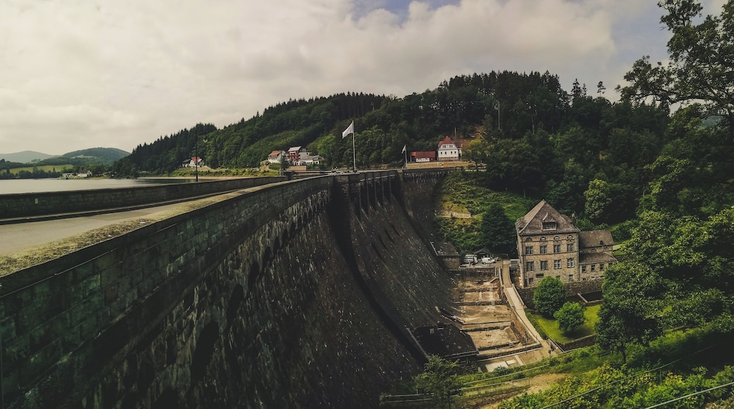 Panoramic at the Diemeltalsperre.