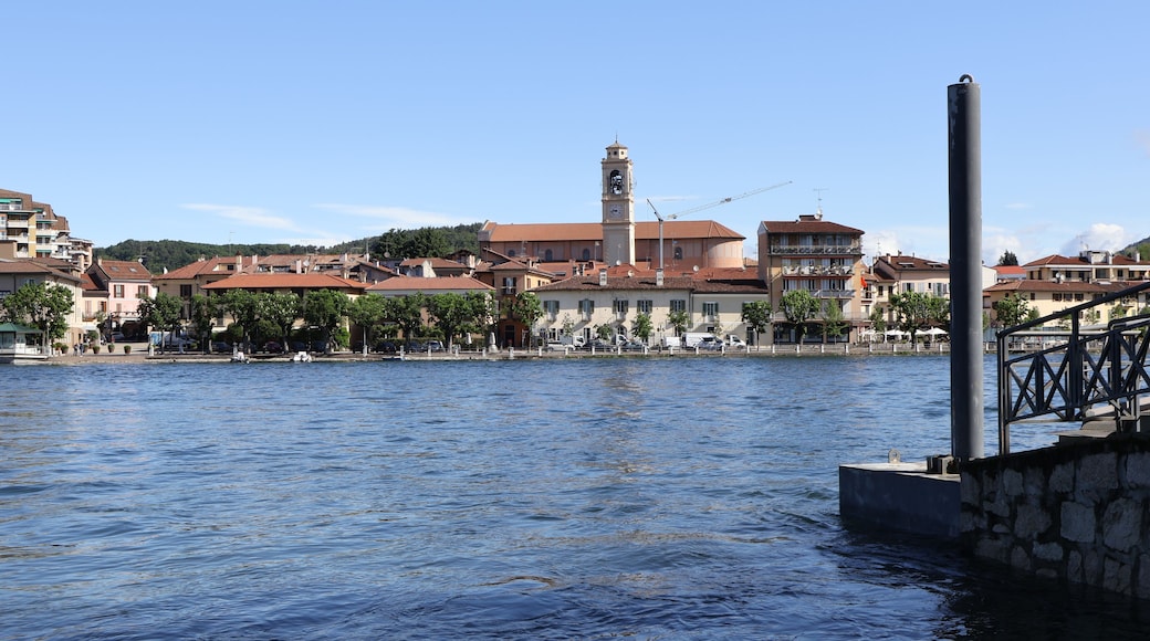 Sesto Calende, Lake Maggiore, Lombardy - Holidays in Italy view of most beautiful city Sesto Calende, Province of Varese, Lake Maggiore, Lombardy, Italy.